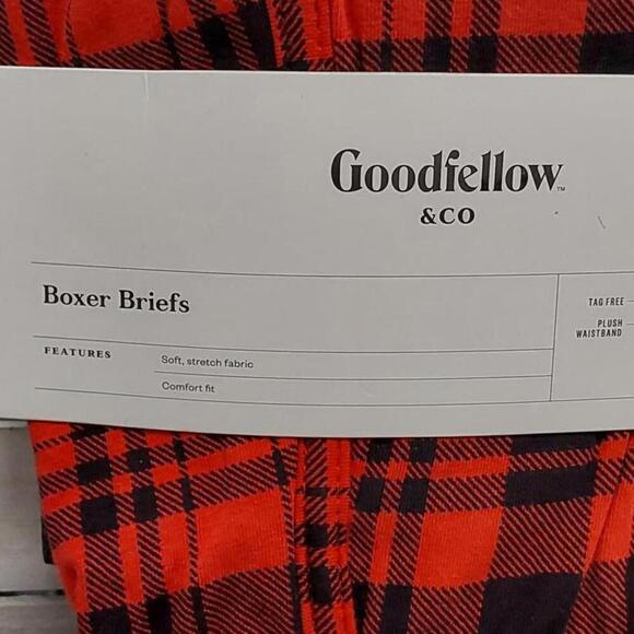 Men's Plaid Boxer Briefs 2pk | Goodfellow & Co | Small (28/30) - Picture 3 of 6